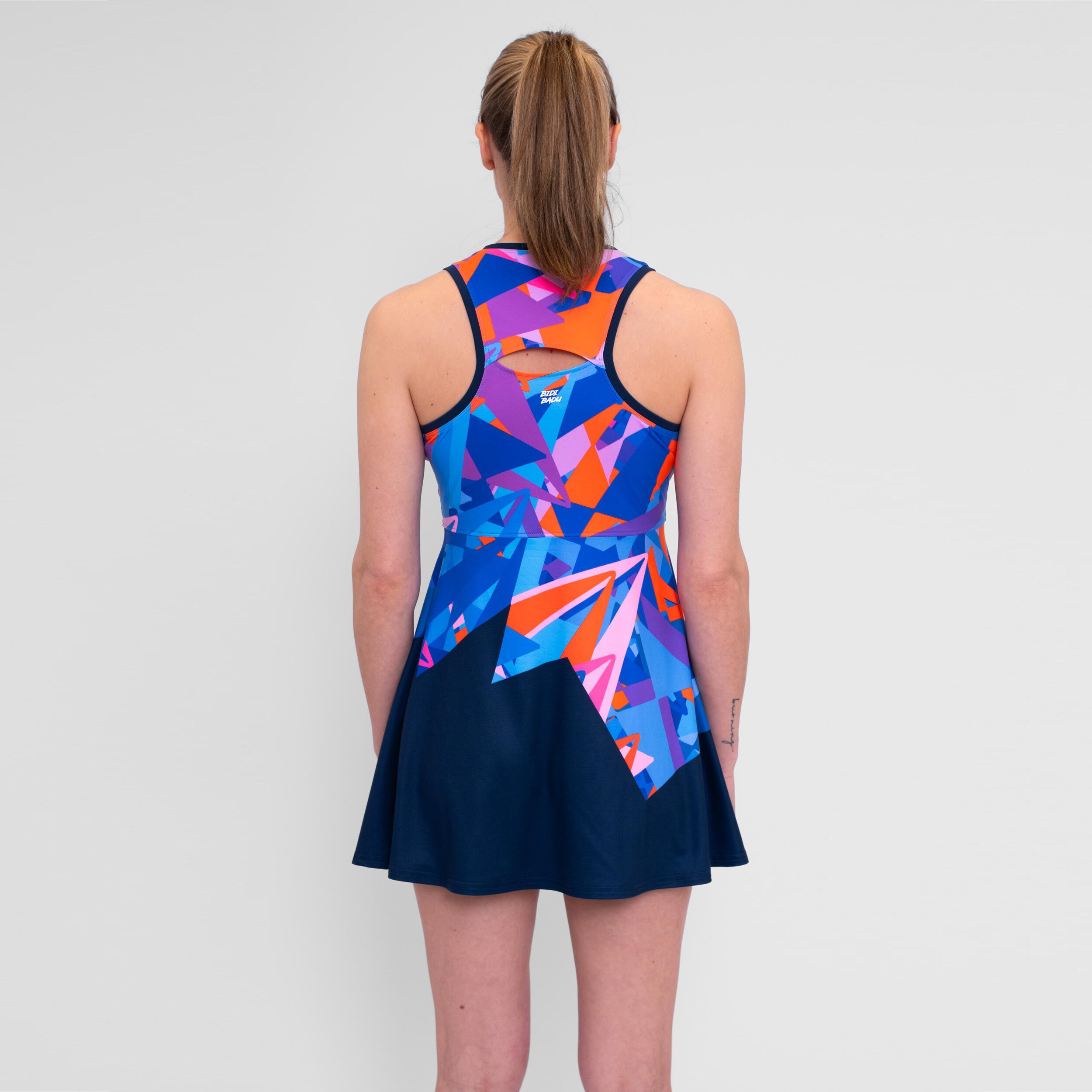 Spike Kleid Damen - Dunkelblau, Mehrfarbig