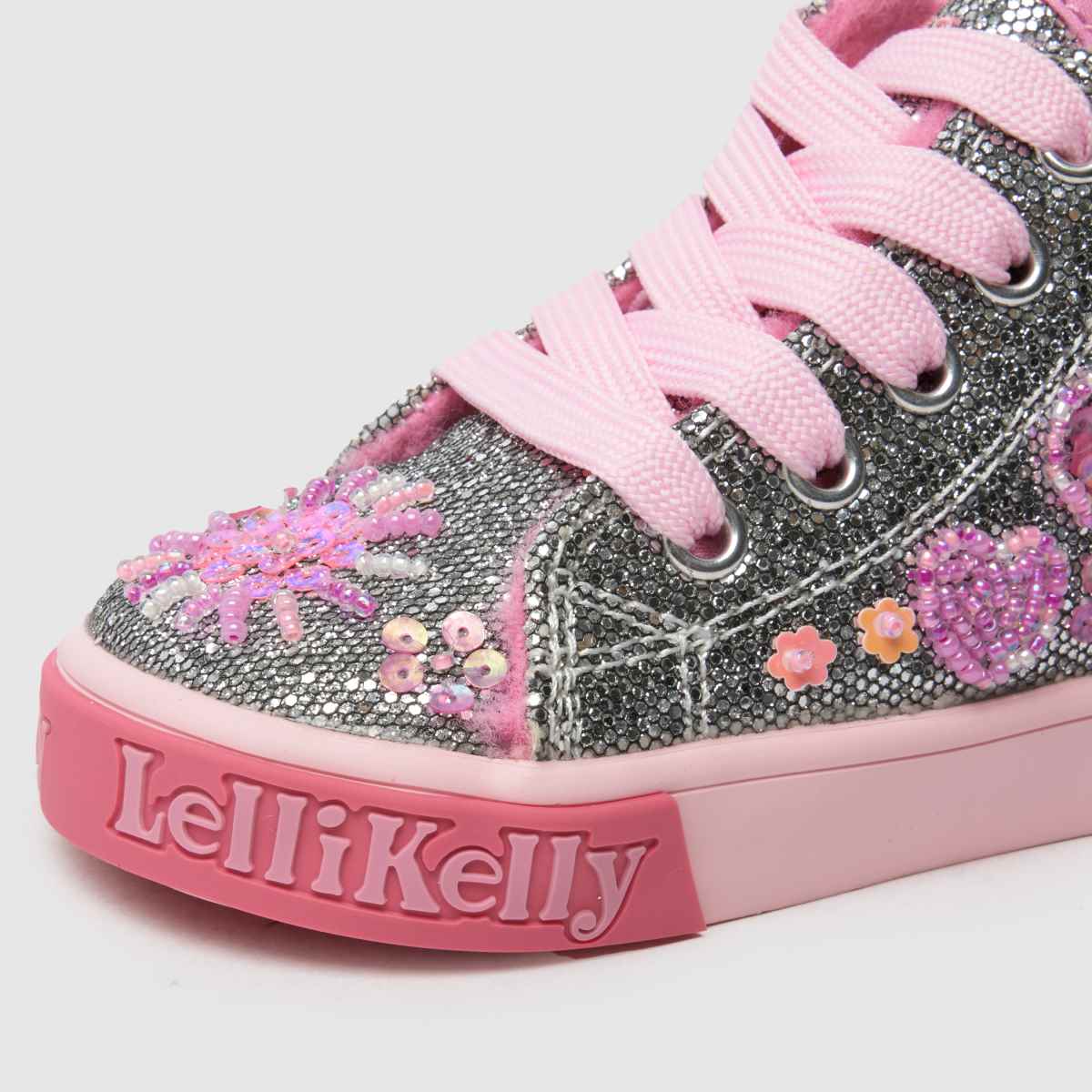 Lelli Kelly ezüst Dafne Mid Lány Kisgyermek Tornacipő