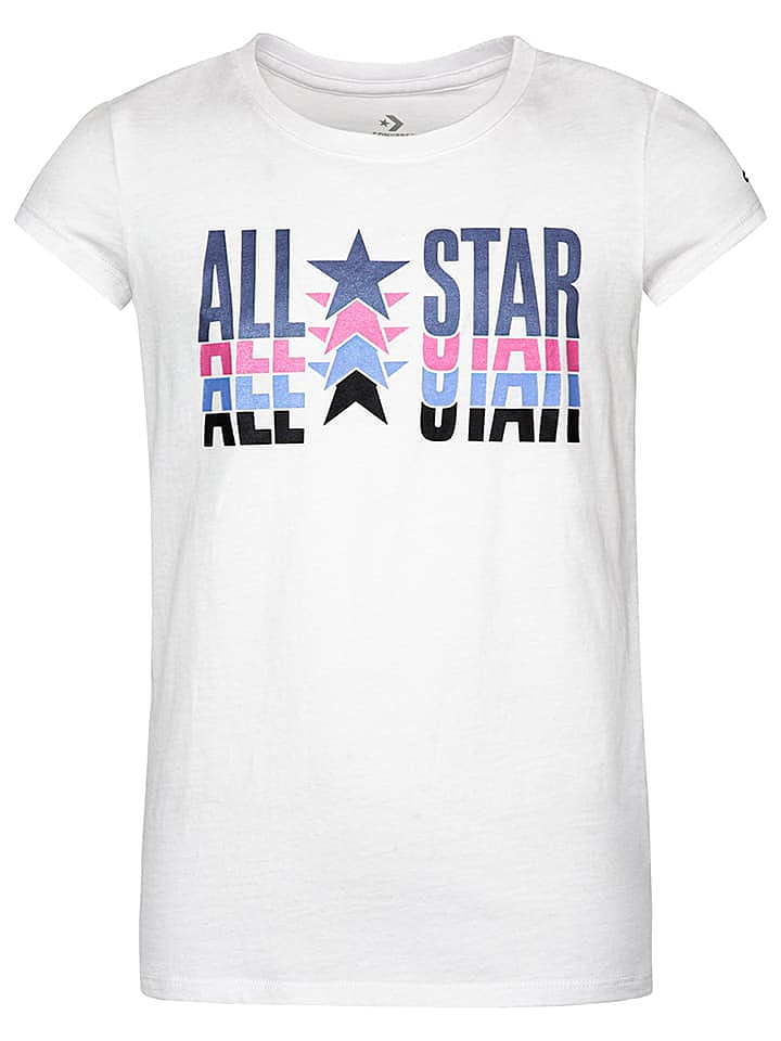 Converse Shirt in Weiß (10-12 Jahre) eher ab Gr. 140 günstig kaufen 128-140