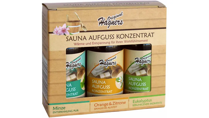 Original Hagners Sauna Aufguss-Set 150 ml