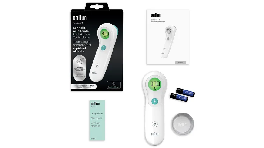 BRAUN Stirnthermometer No touch + touch BNT 300