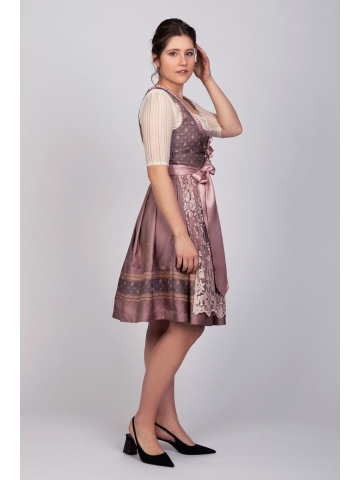 Edelnice Mini Dirndl 2-teilig Madeleine in rose günstig kaufen