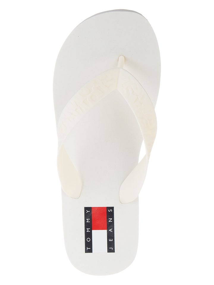 Tommy Hilfiger Shoes Zehentrenner in Creme günstig kaufen 39