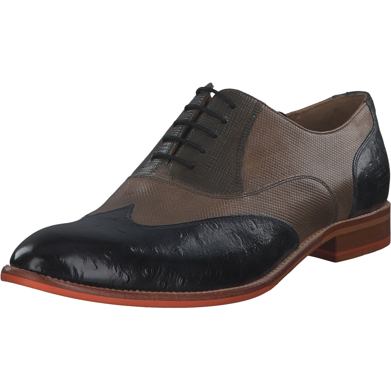 Melvin&Hamilton Bobby 3, Klassische Halbschuhe, Herren, Ostrich Space Dice City