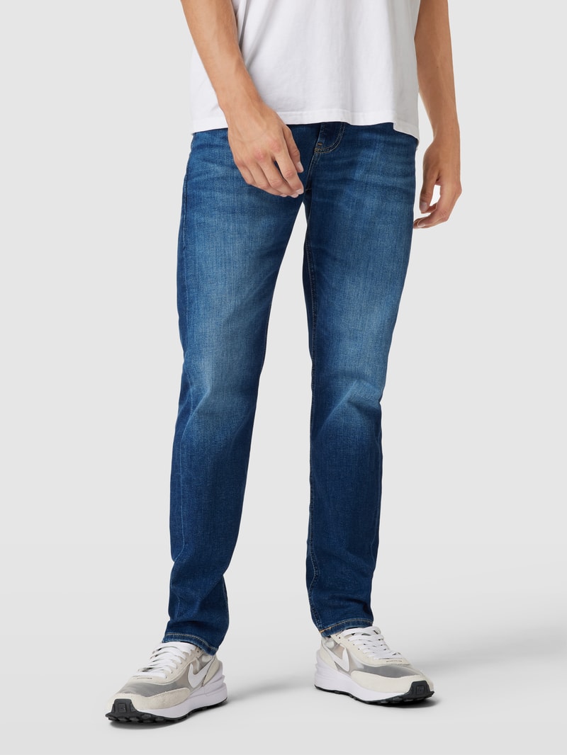 Slim Fit Jeans mit Label-Details in jeans