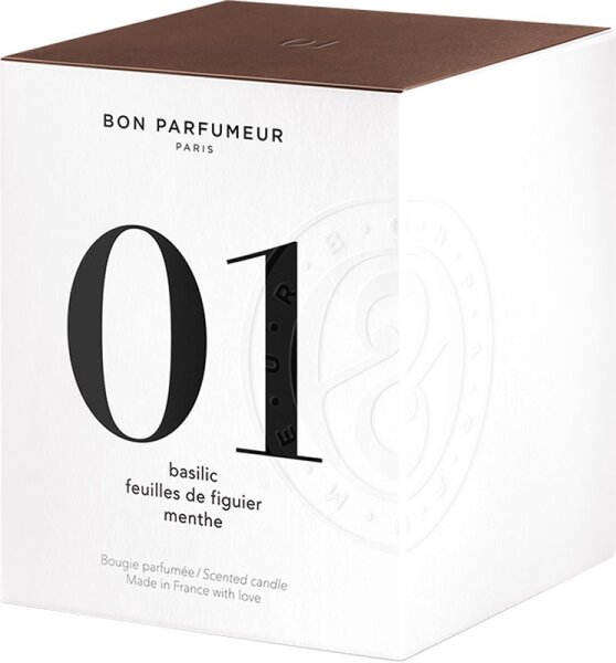 BON PARFUMEUR Home Line Candle 01 Basil, Fig, Leaf Mint Duftkerze