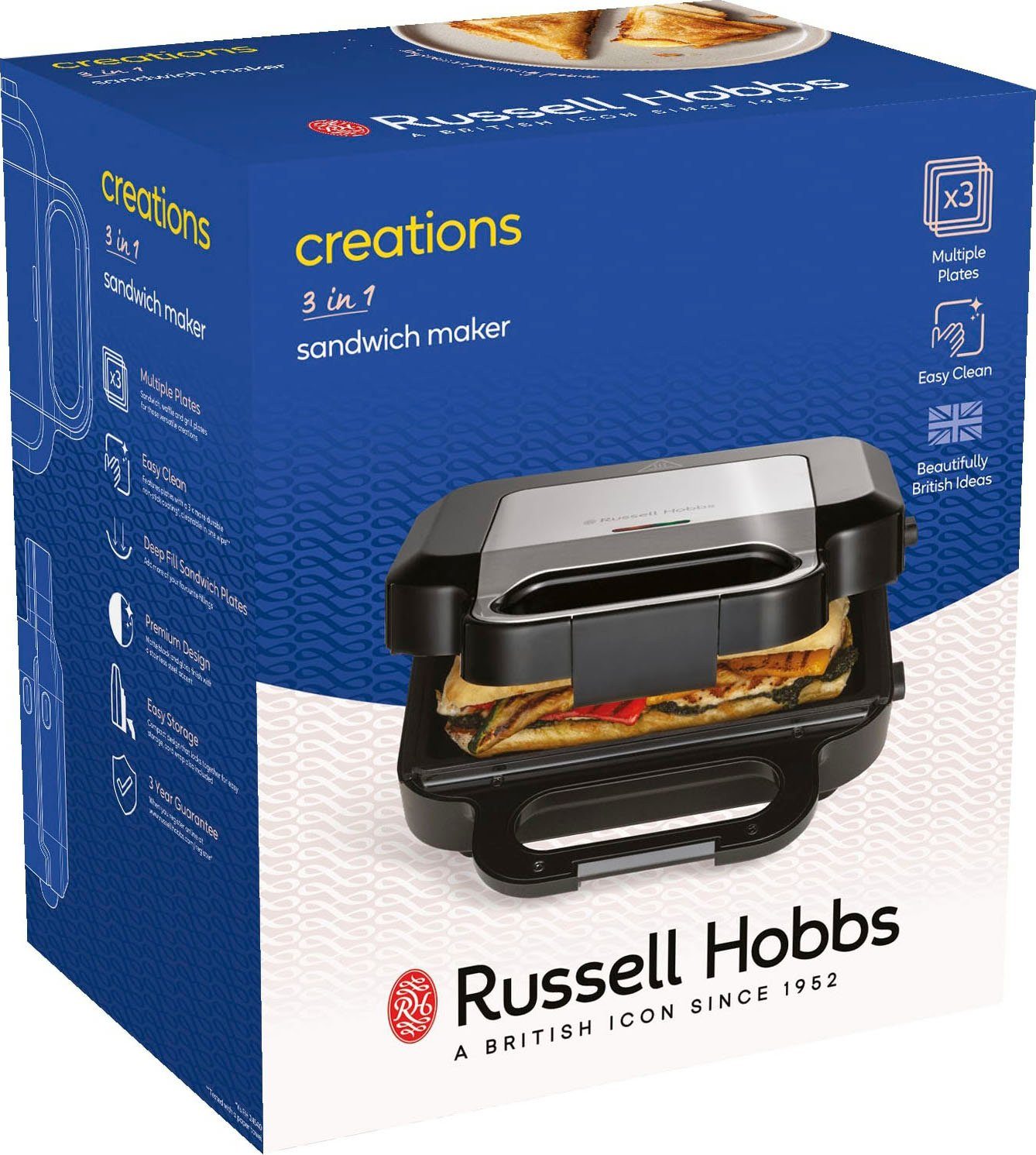 RUSSELL HOBBS Sandwichmaker 26810-56, 750 W