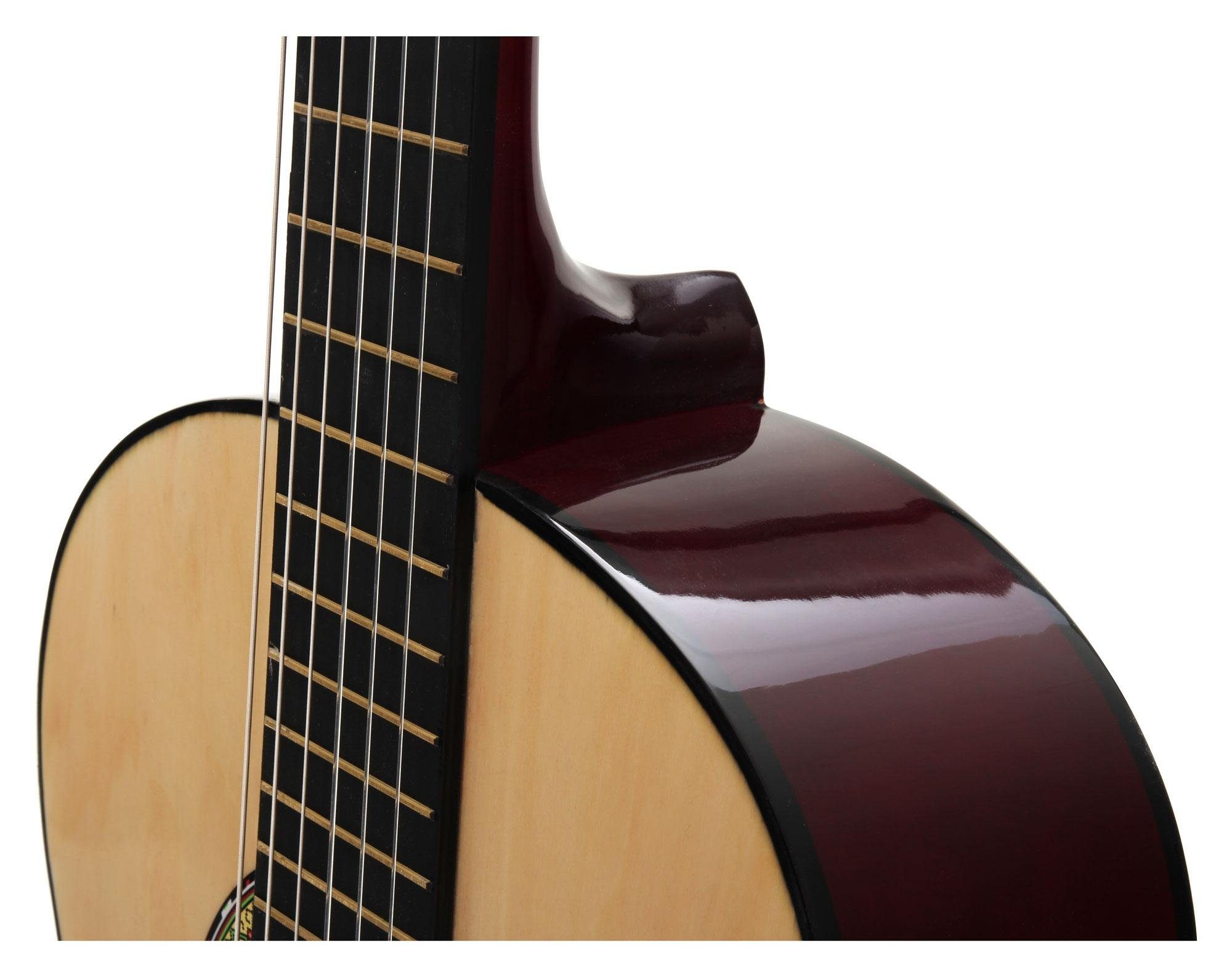 Classic Cantabile Konzertgitarre AS-851 Klassikgitarre, 4/4, Das perfekte Einsteigerinstrument!