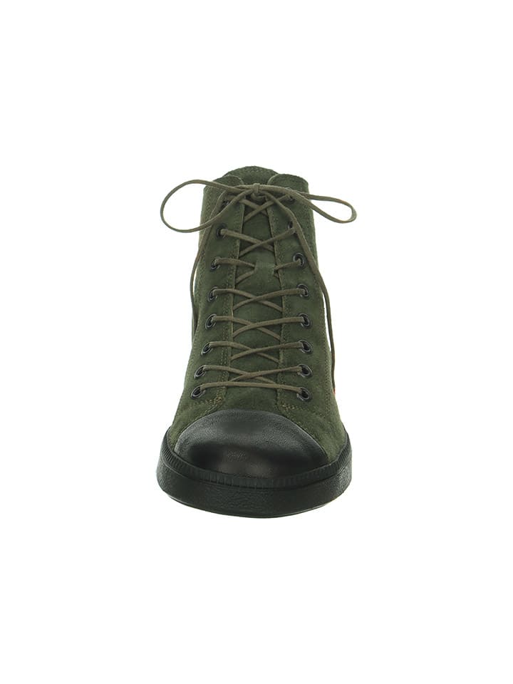 Think! Leder-Boots in Khaki günstig kaufen