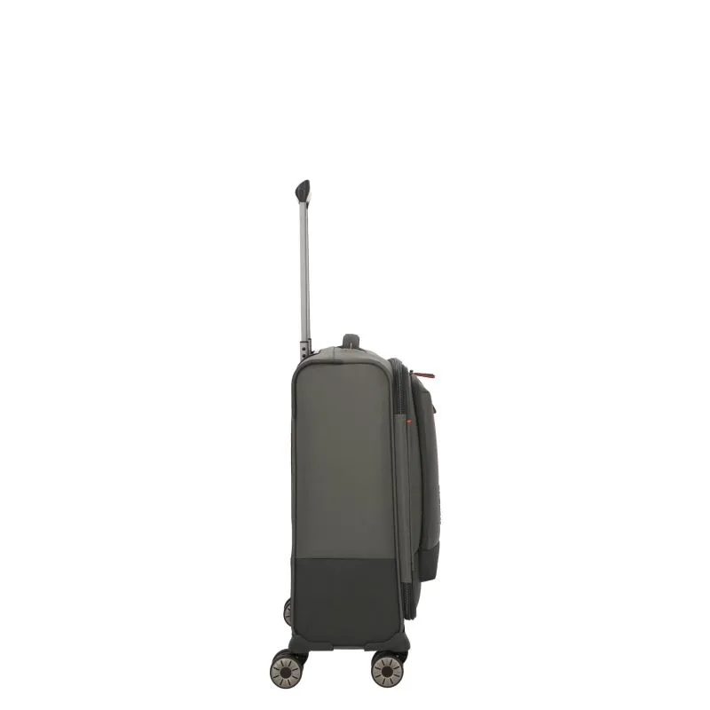 Travelite CROSSLITE Bordtrolley S mit 4 Rollen (55 cm) - Oliv