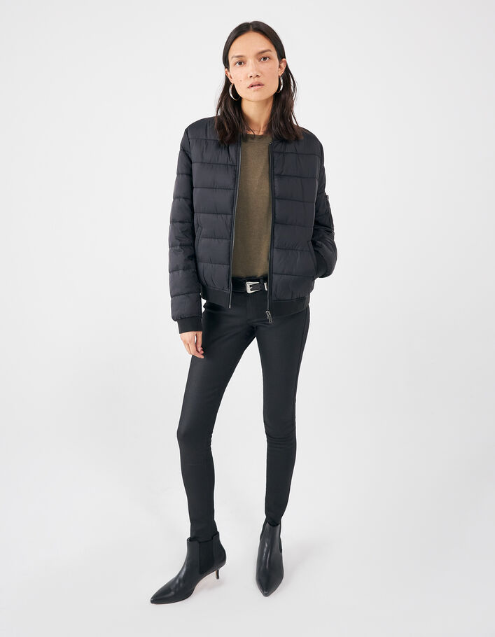 Pull kaki col bateau chevron bijou et jeux de point femme