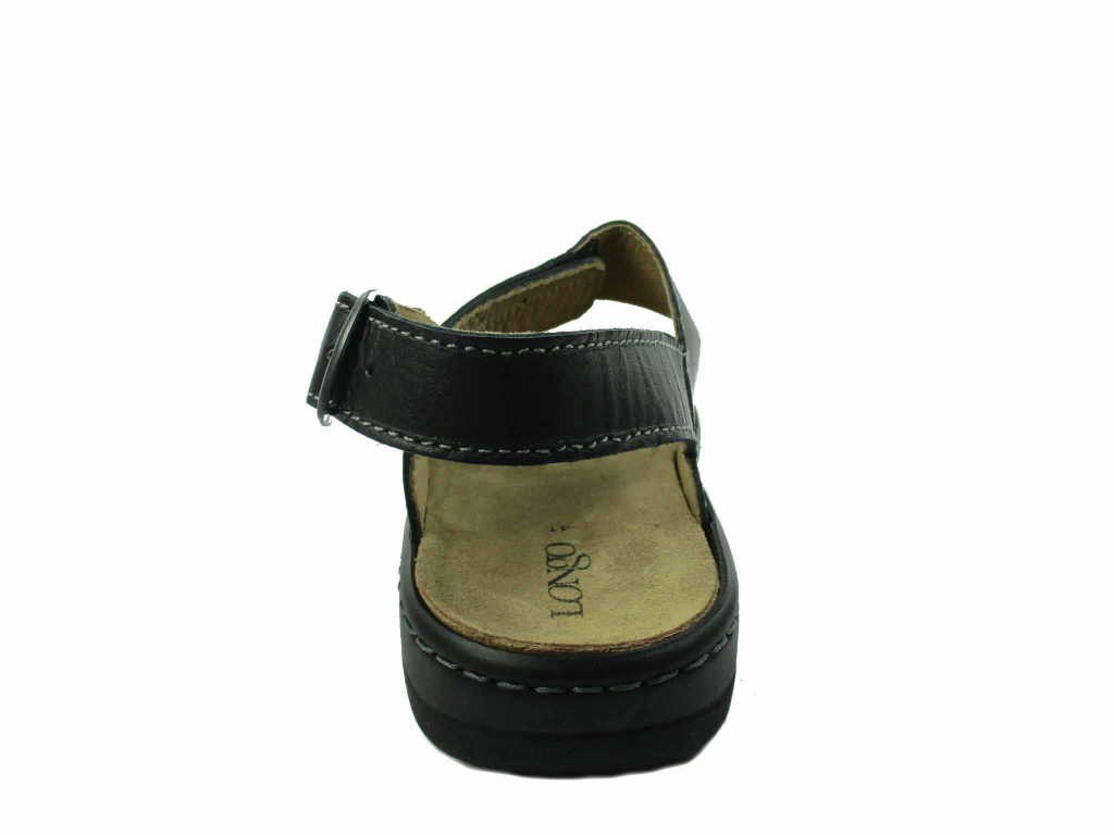 LONGO Komfort Sandalen schwarz