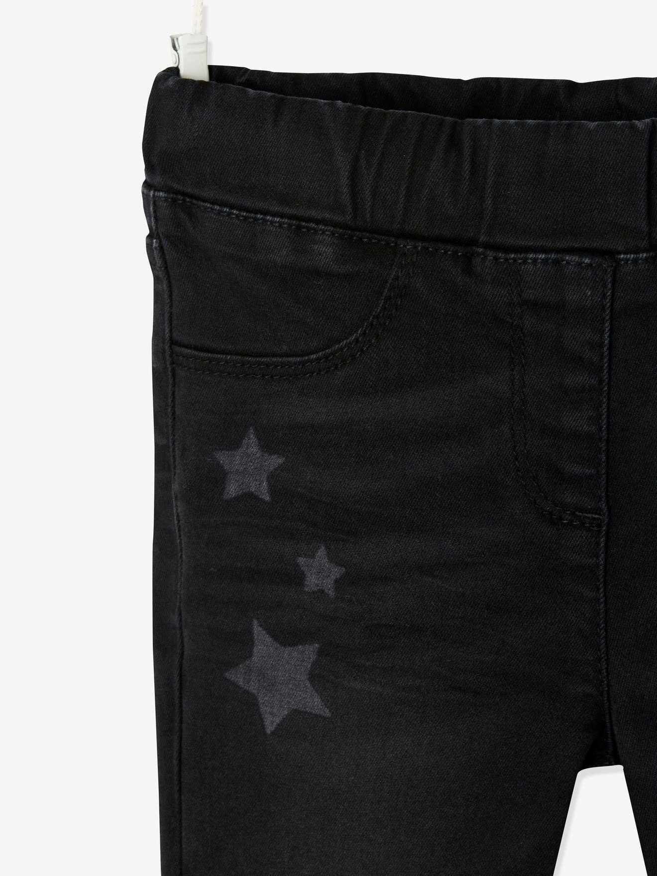 Tregging fantaisie motifs laser fille noir