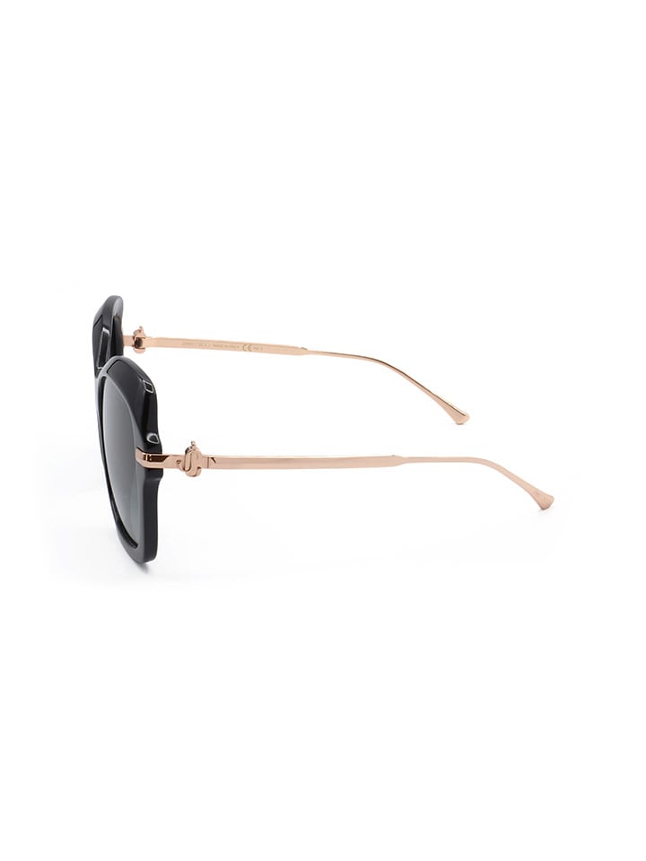 Jimmy Choo Damen-Sonnenbrille Schwarz-Gold/ Dunkelblau günstig kaufen 56