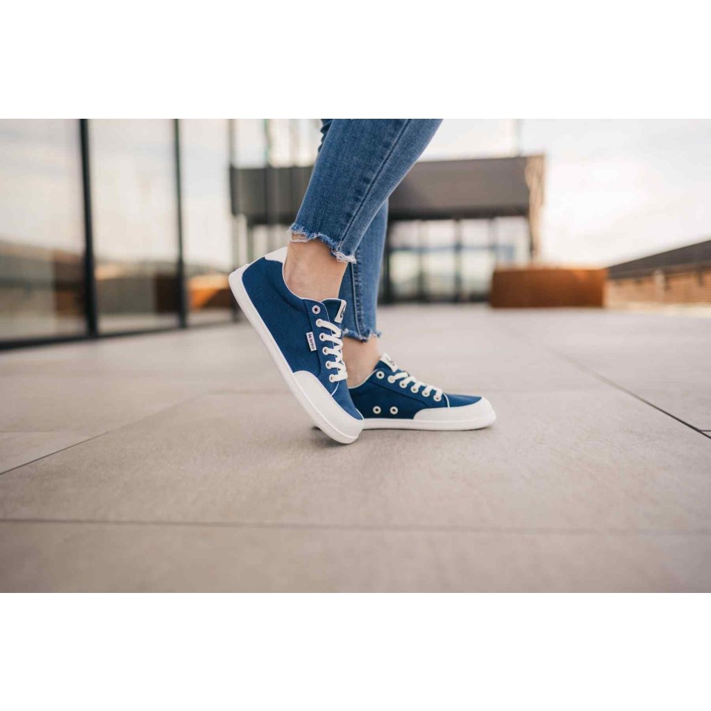 Be Lenka Rebound Dark Blue&White Barfußschuhe