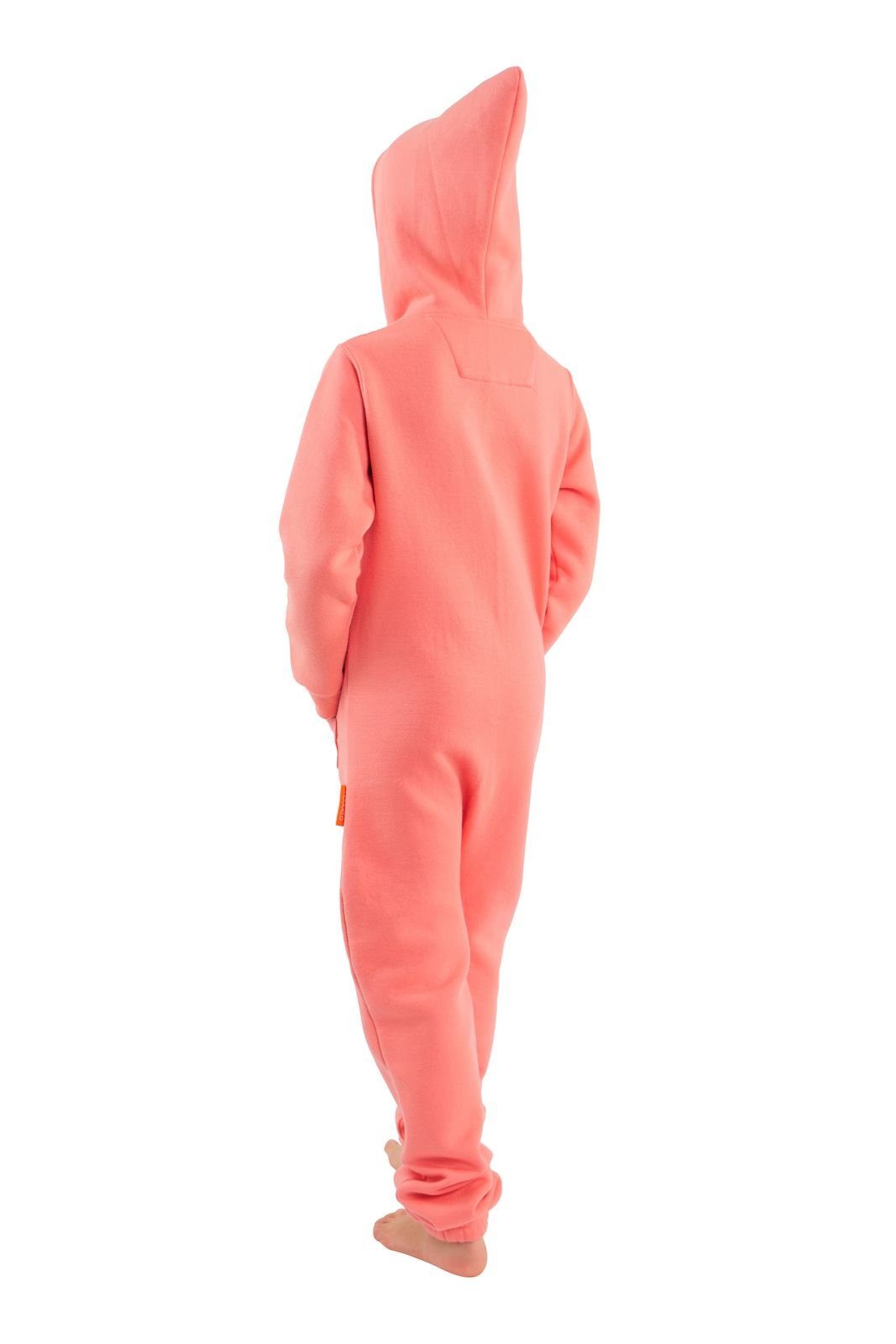 O'Poppy Jumpsuit Kinder rosa (1-tlg) Zwergen Kapuze und Eingrifftaschen