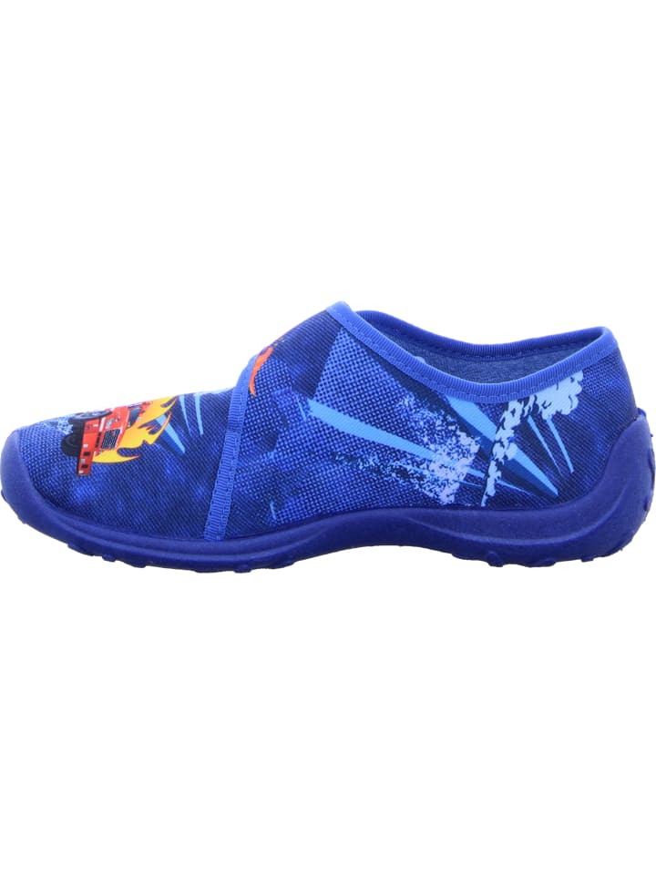 Fischer Markenschuh Hausschuh in blau günstig kaufen