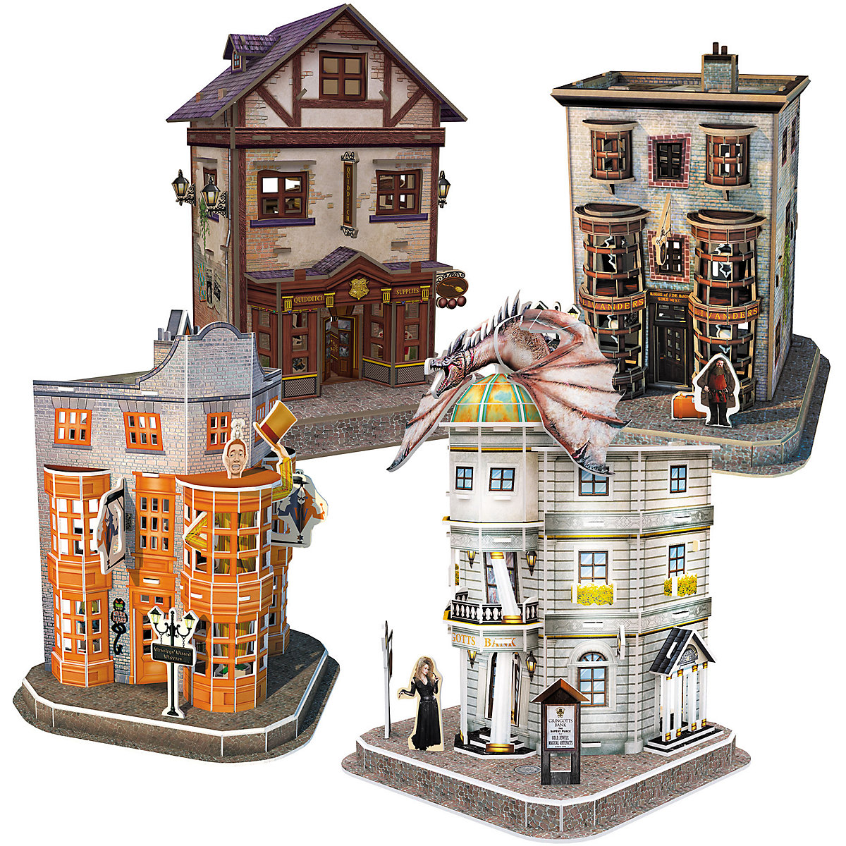 3D-Puzzle Harry Potter Diagon Alley™ Set - Winkelgasse, 273 Teile, 58 cm