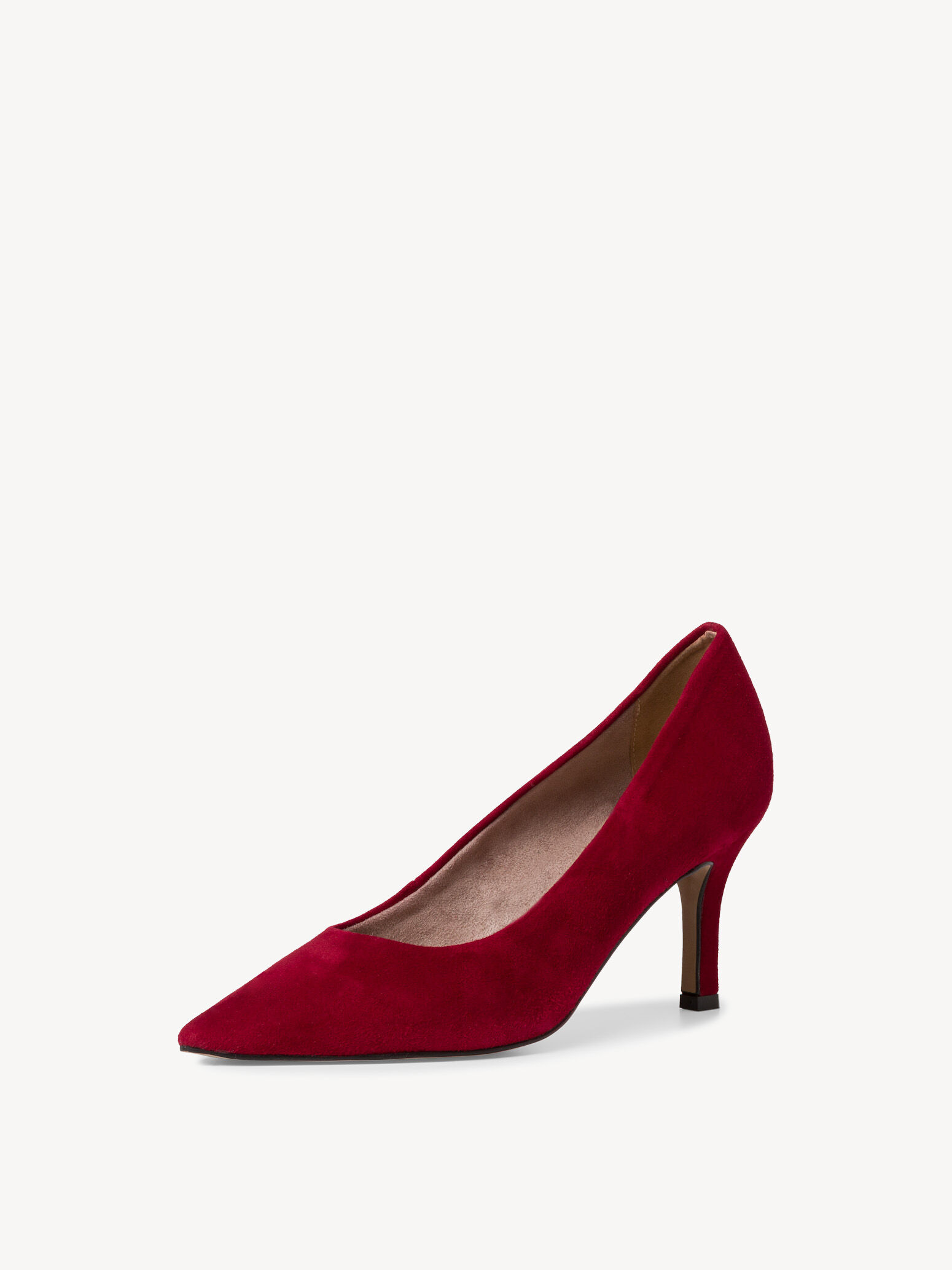 Escarpin en cuir - rouge