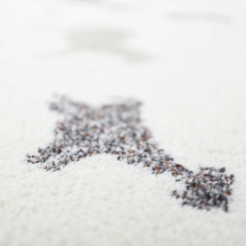 Tapis aspect laine matière recyclé 120x170cm YUHNA