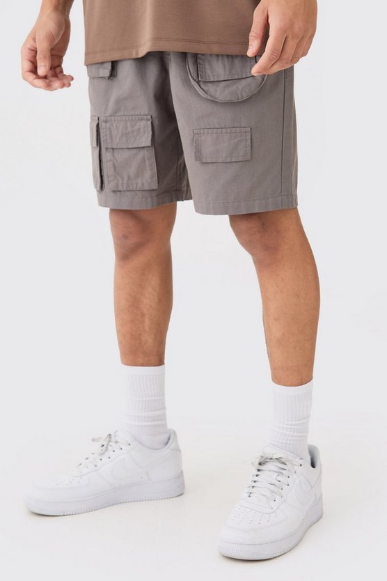 Shorts mit Cargo-Taschen und abnehmbaren Taschen