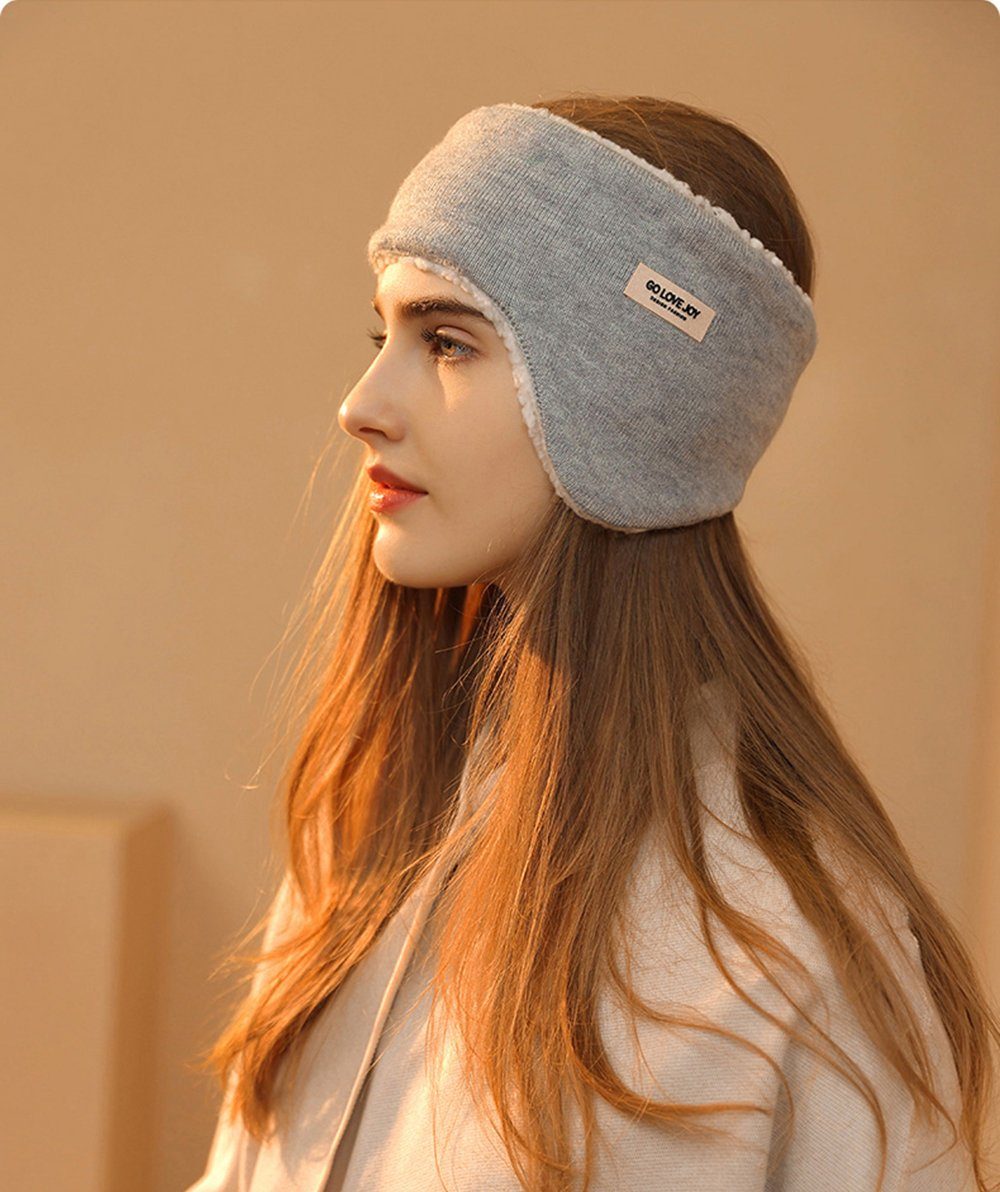 Ohrenwärmer Ohrenwärmer Herbst Winter Frauen Multifunktional (2Stück 1Satz, Plüsch warm) Mit Ohrstöpseln