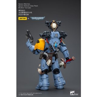Warhammer 40k Actionfigur 1/18 Space Marines Space Wolves Claw Pack Brother Torrvald 12 cm