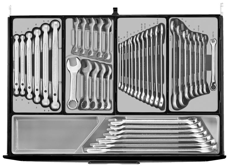 Teng Tools 122390125 MEGA MASTER szerszámkészlet TCMM1011NBK szerszámkocsi, 1226 darabos, 'fekete kiadás'