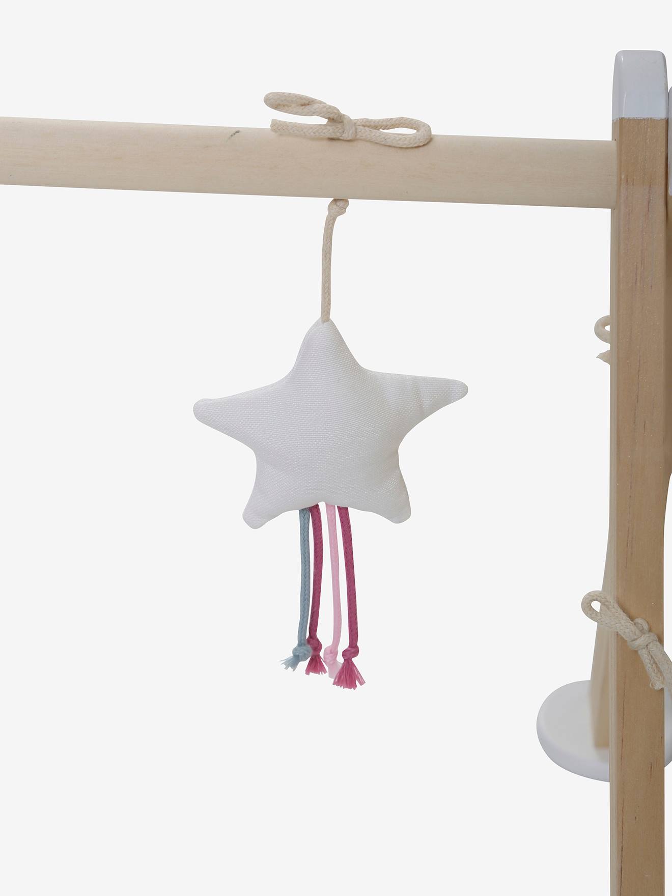 Vertbaudet Baby Spielbogen WOLKE UND STERNE, Holz FSC - rosa