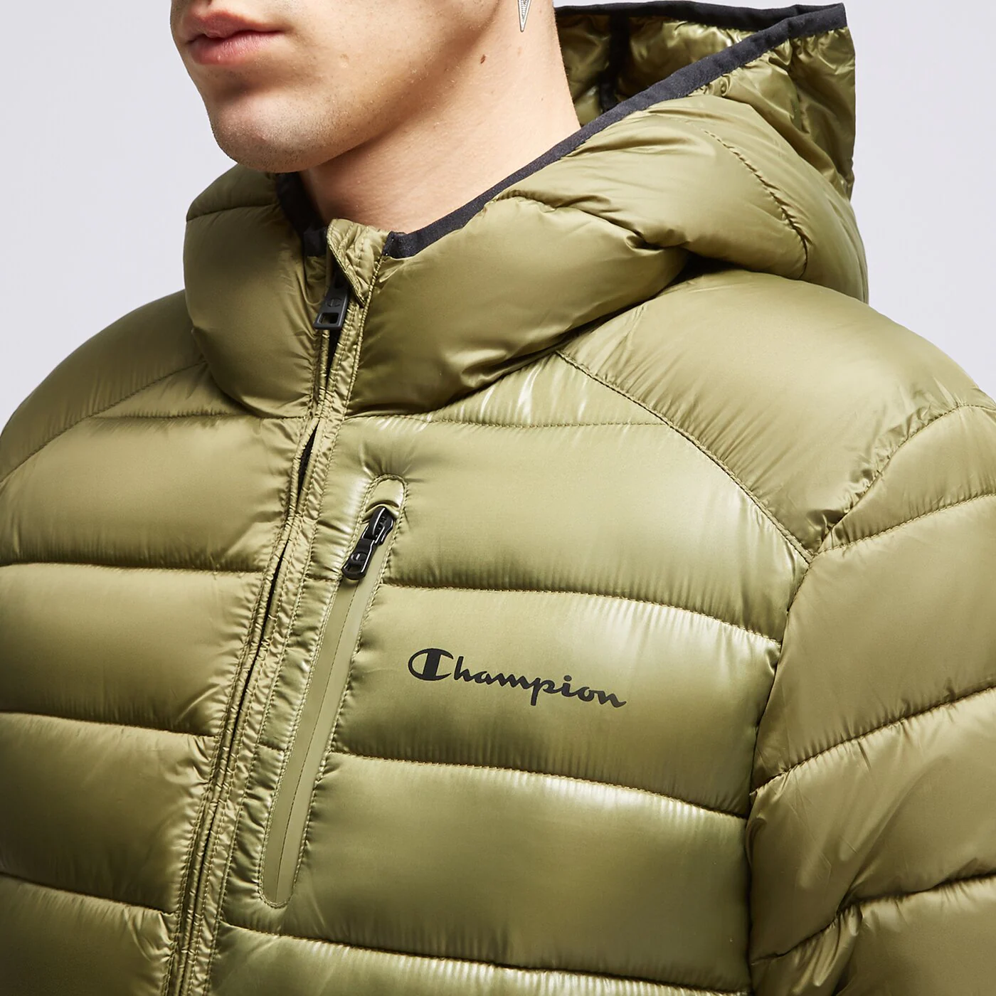 CHAMPION JACKE WINTER HOODED JACKET Grün