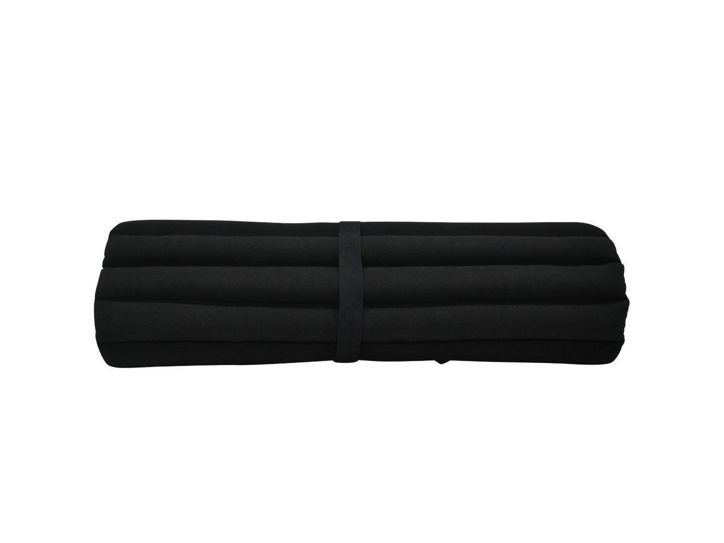 my Hamam Yogakissen Zabuton Yoga Meditationsmatte rollbar schwarz, angenehm, weich, unterstützend, 69x78cm