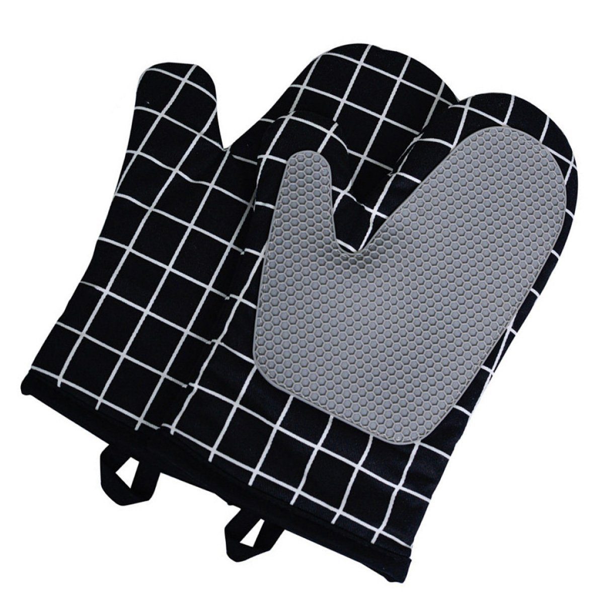 LENBEST Topflappen Ofenhandschuhe Hitzebeständige Backhandschuhe Kochhandschuhe