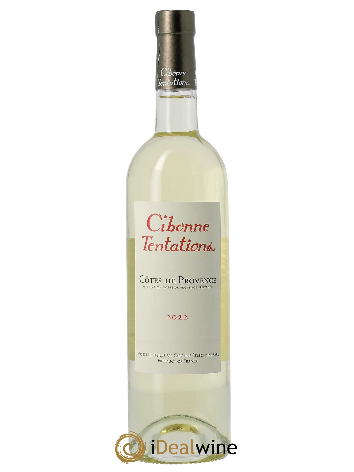 Côtes de Provence Clos Cibonne Tentations  2022 - Lot de 1 Bouteille