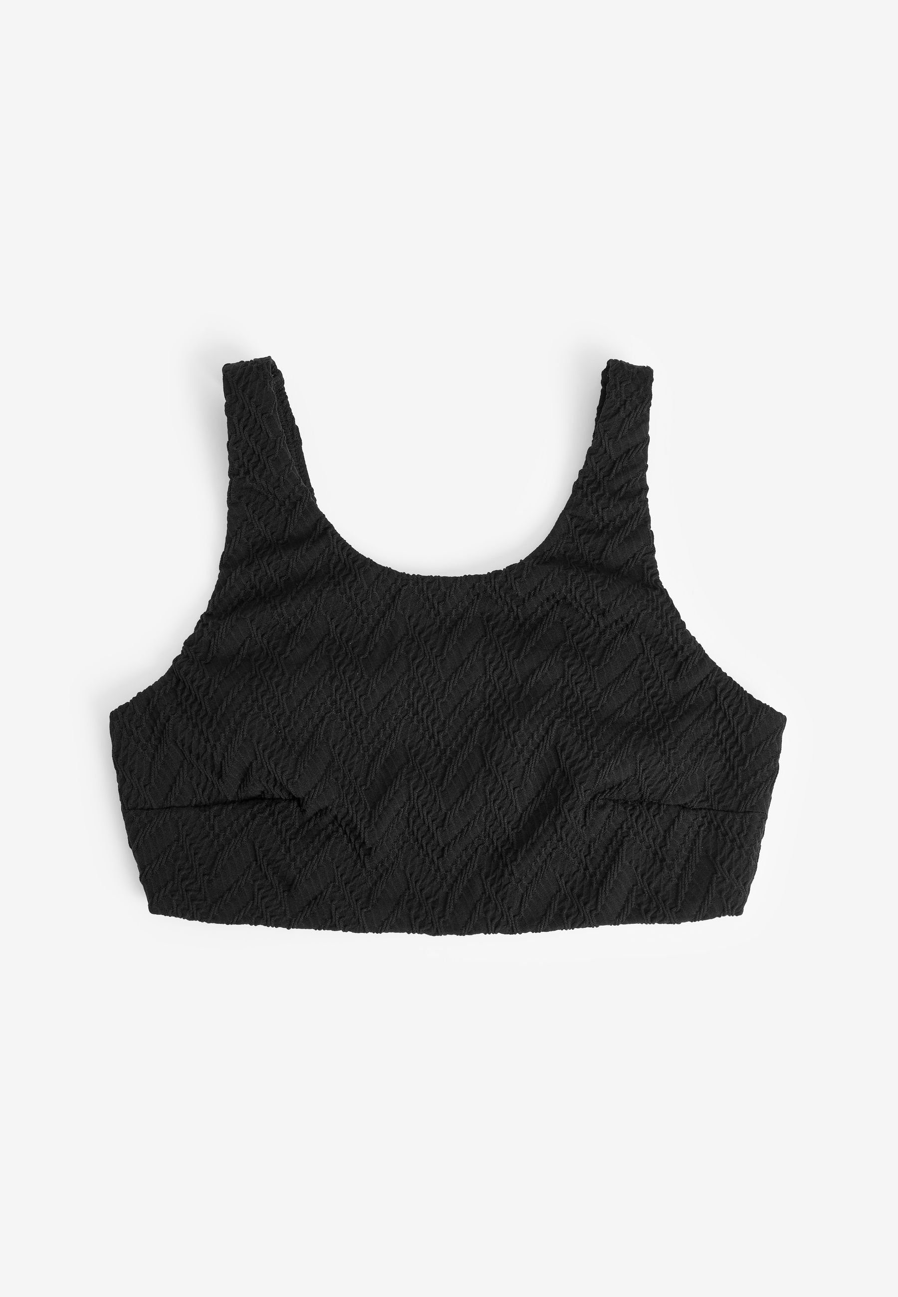 Next Umstandsbadeanzug Verkürztes Bikini-Top mit Zickzack-Struktur (1-St)