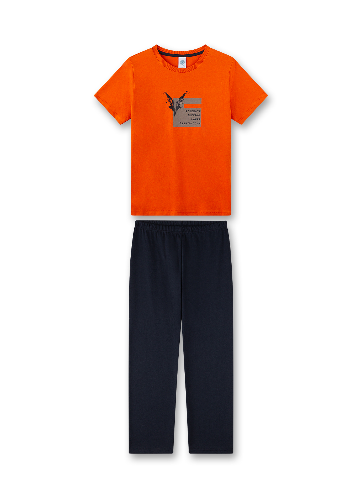 Jungen-Schlafanzug Orange