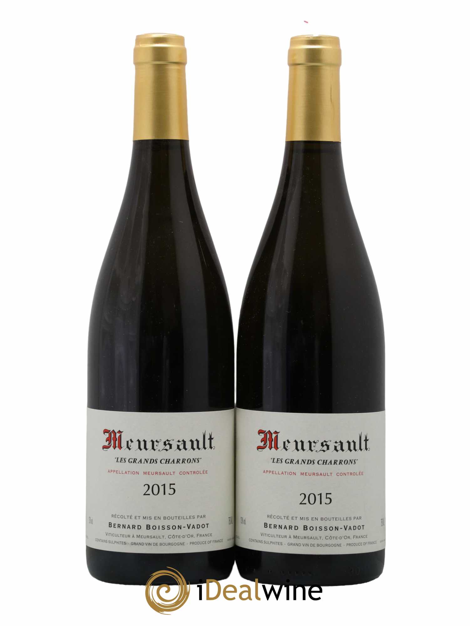 Meursault Les Grands Charrons Boisson-Vadot (Domaine)  2015 - Lot de 2 Bouteilles