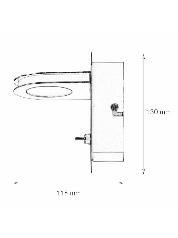 Licht-Erlebnisse Wandlampe EEK G in Chrom günstig kaufen onesize