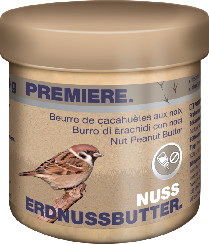 PREMIERE Wildvogelfutter PREMIERE Erdnussbutter Nuss 250g