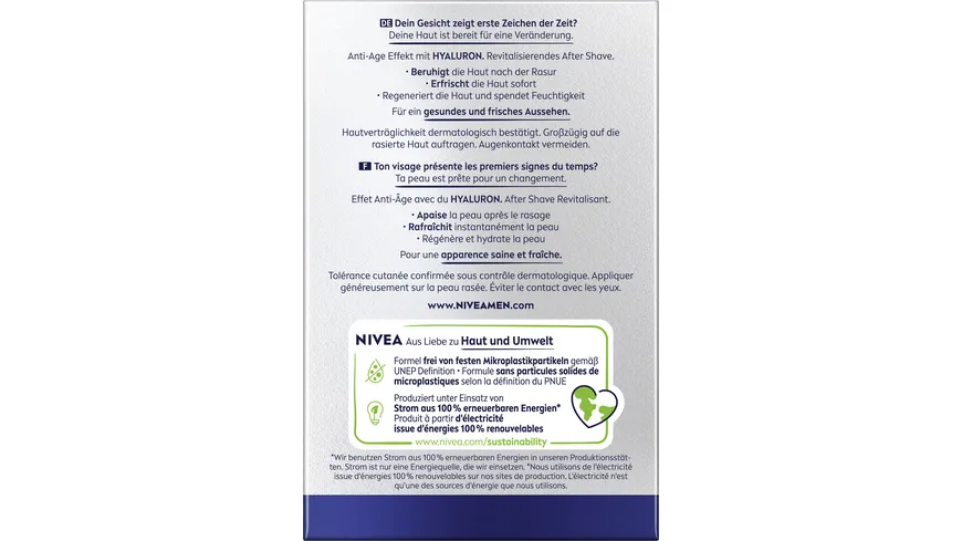 NIVEA MEN Anti-Age Hyaluron After Shave Balsam 100 ml