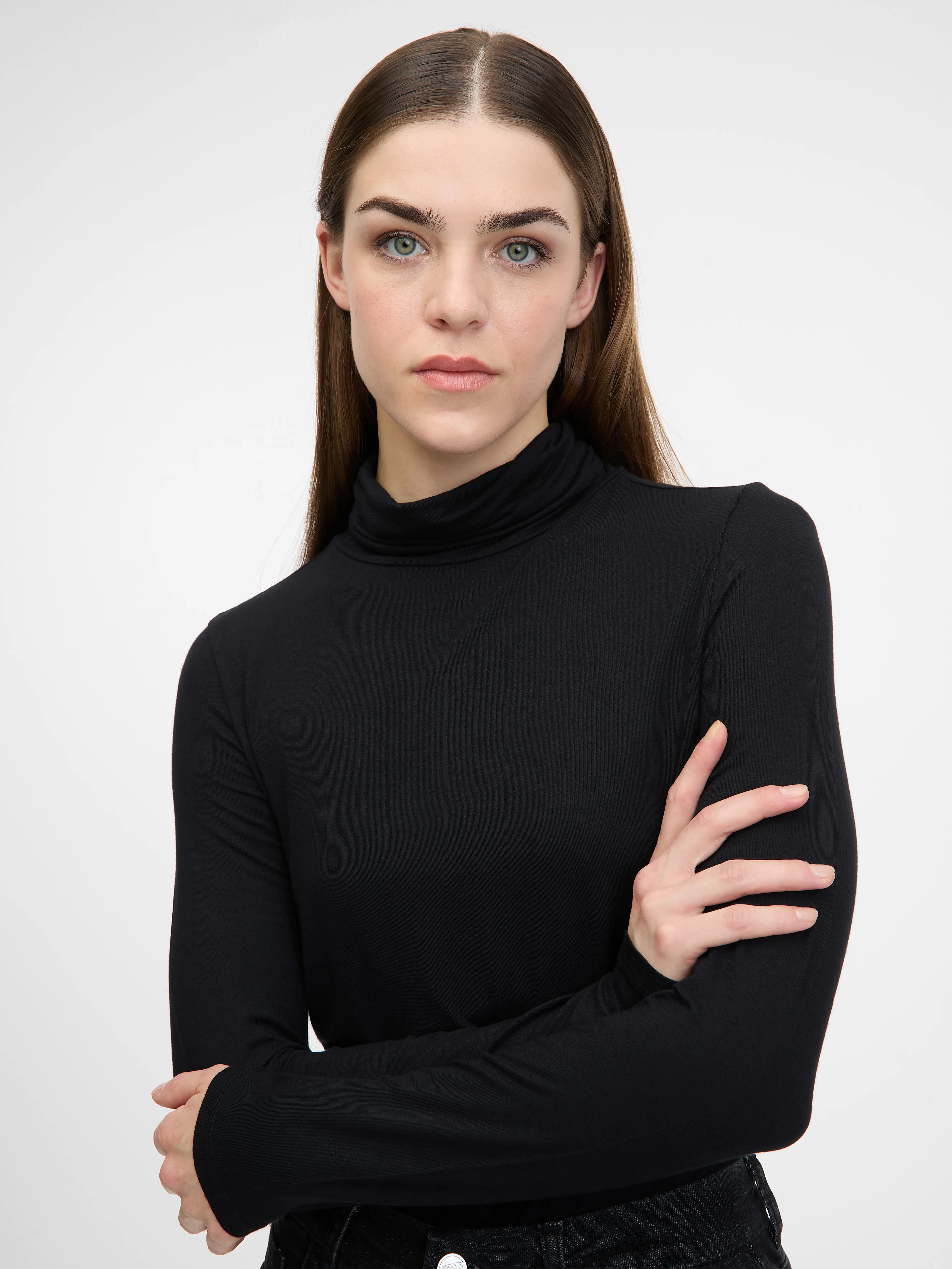 Schwarzes Damen-T-Shirt ORSAY