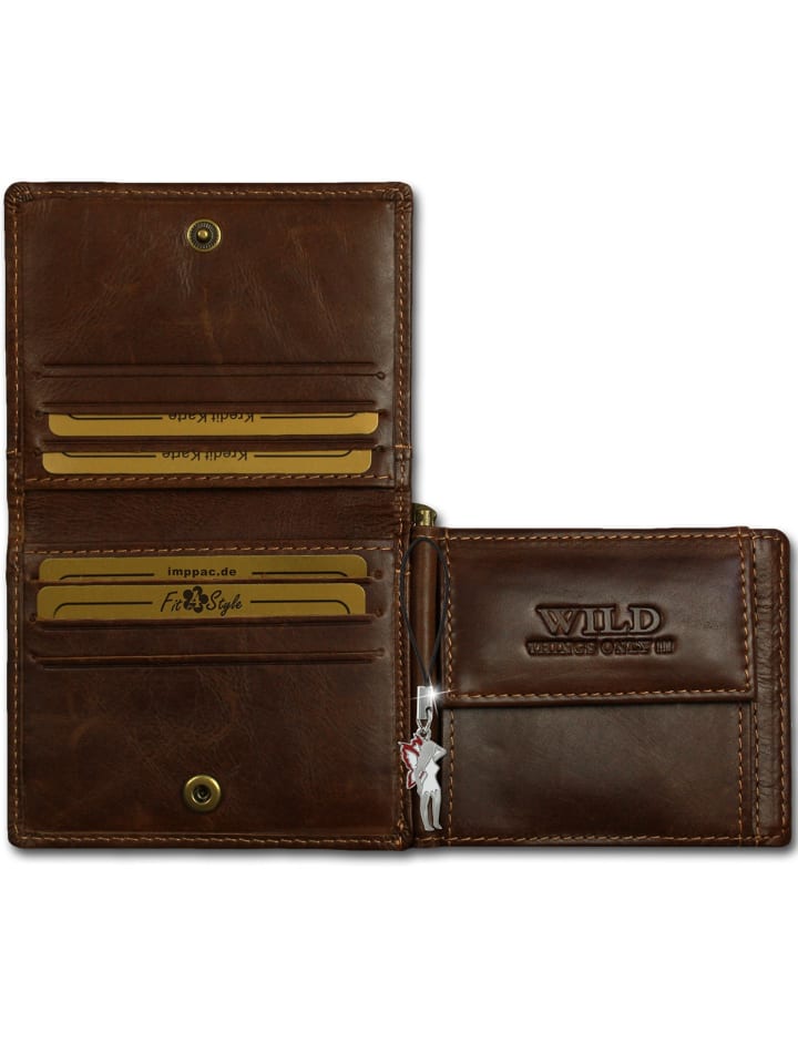 Wild Things Only Portemonnaie Leder ca. 11cm breit ca. 8cm hoch günstig kaufen onesize