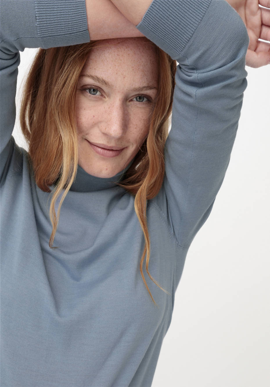 Rollkragenpullover aus reiner Bio-Merinowolle