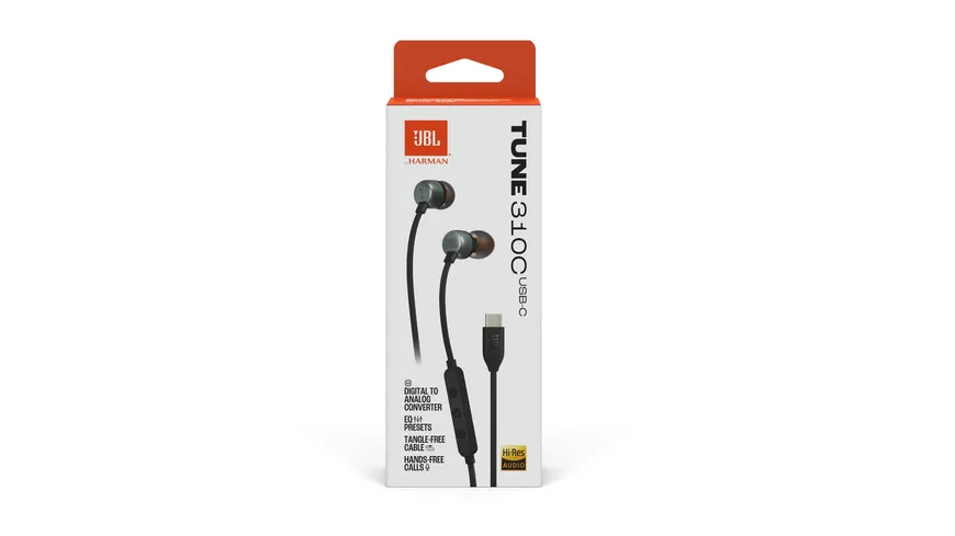JBL Tune 310C Kopfhörer USB-C, Schwarz