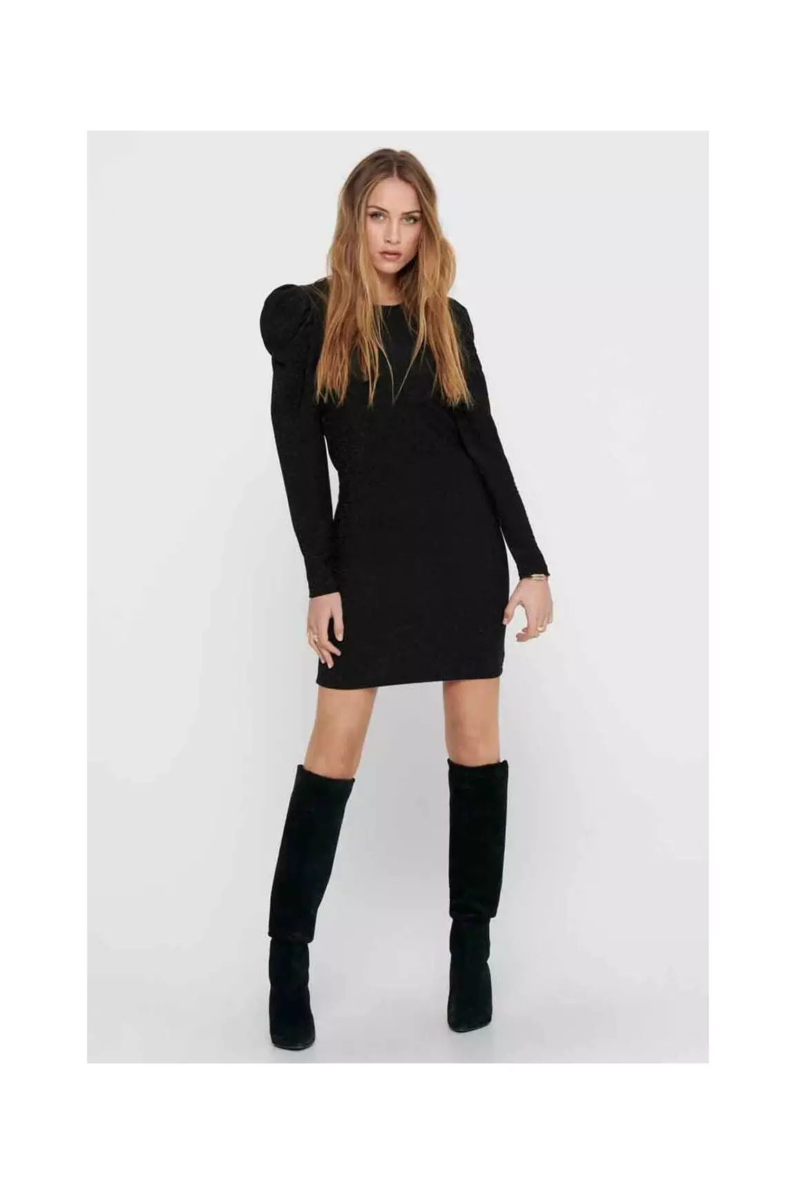 Only Robes Mi Longues Femme couleur noir