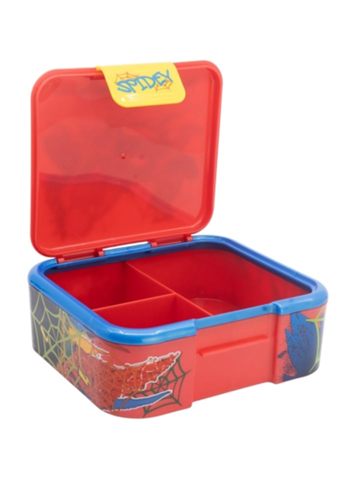 Spiderman Kinder Premium Brotdose Lunchbox mit 3 Fächern in Gelb günstig kaufen onesize