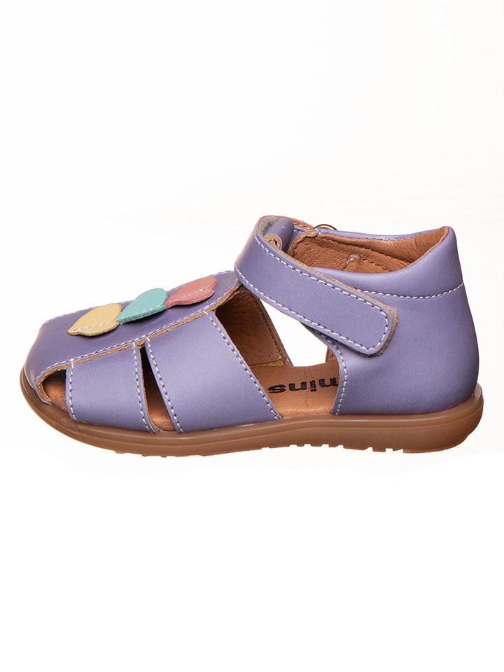 kmins Leder-Halbsandalen in Lila günstig kaufen