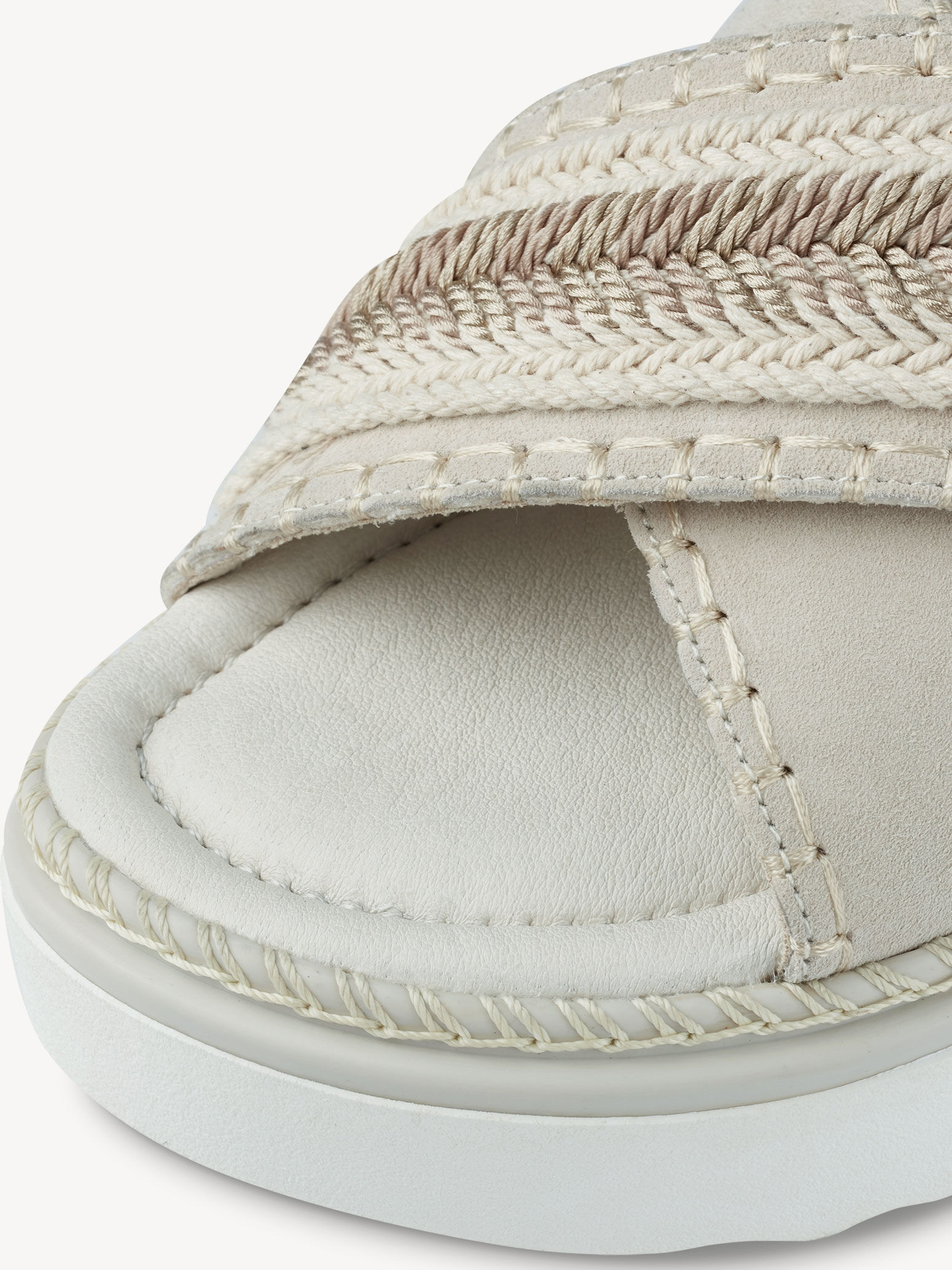 Mule en cuir - beige