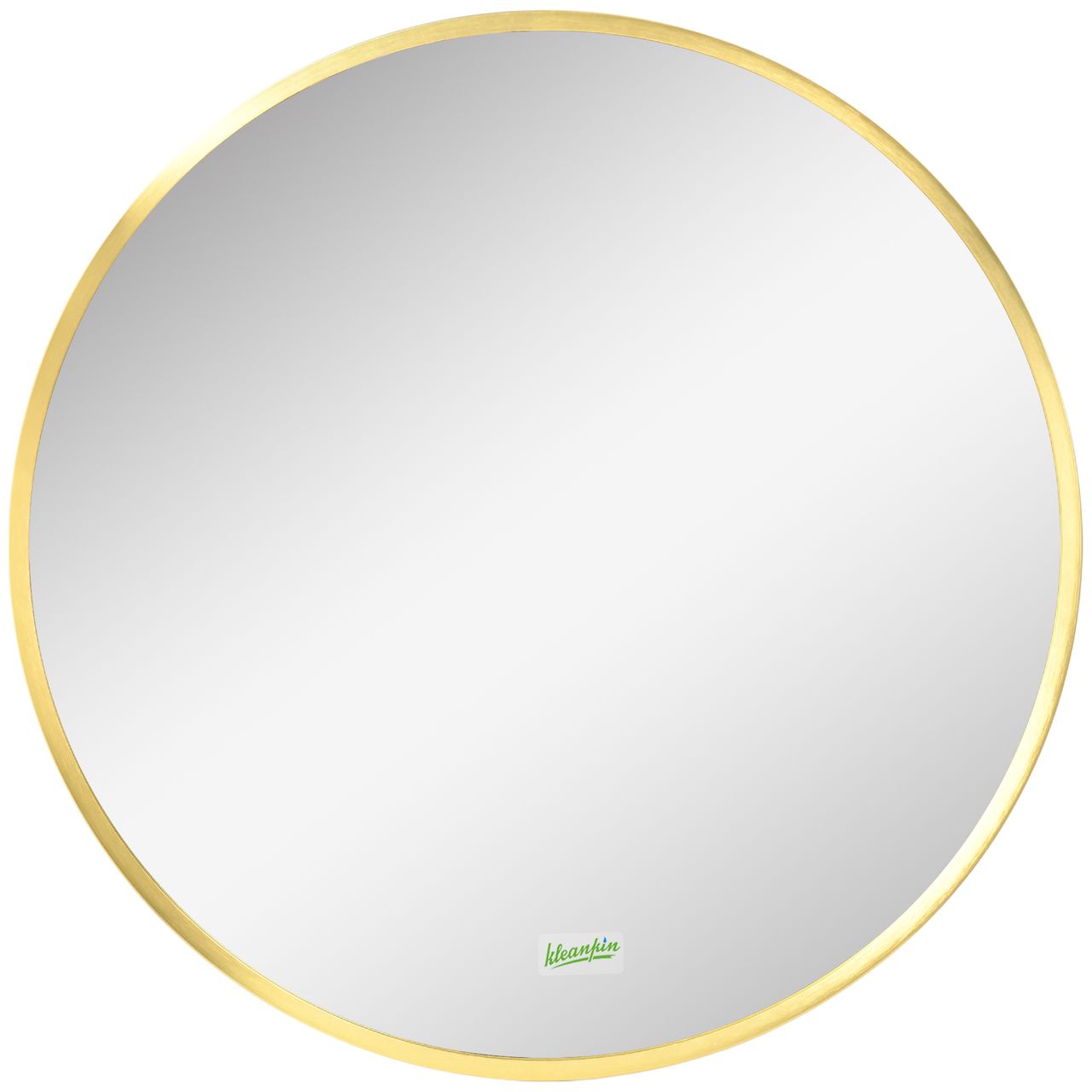 kleankin Badspiegel, Badezimmerspiegel, Ø50 cm Wandspiegel für Wohnzimmer, IP44