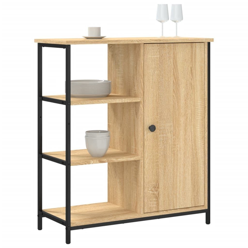 vidaXL Sideboard Sideboard Sonoma-Eiche 70x30x80 cm Holzwerkstoff (1 St)