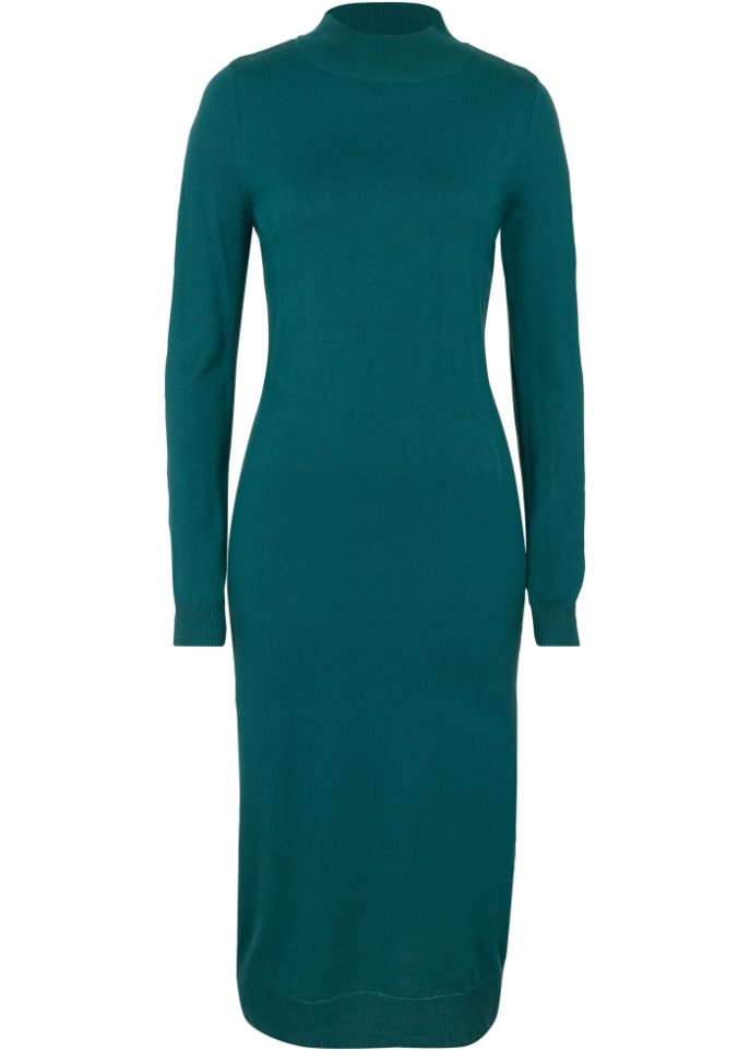 Strickkleid mit Stehkragen